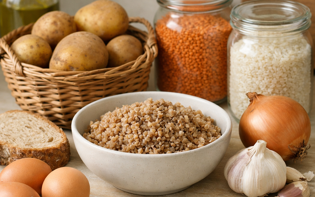 Co mieć w szafce, żeby złożyć tani i normalny posiłek bez kombinowania?